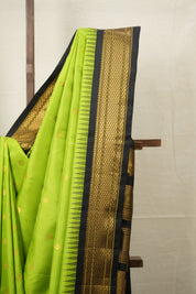Neon Green Gadwal Silk Saree - SRNGGSS608