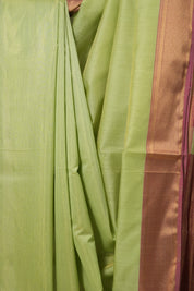 Pista Green Maheshwari Tissue Saree - SRPGMTS300
