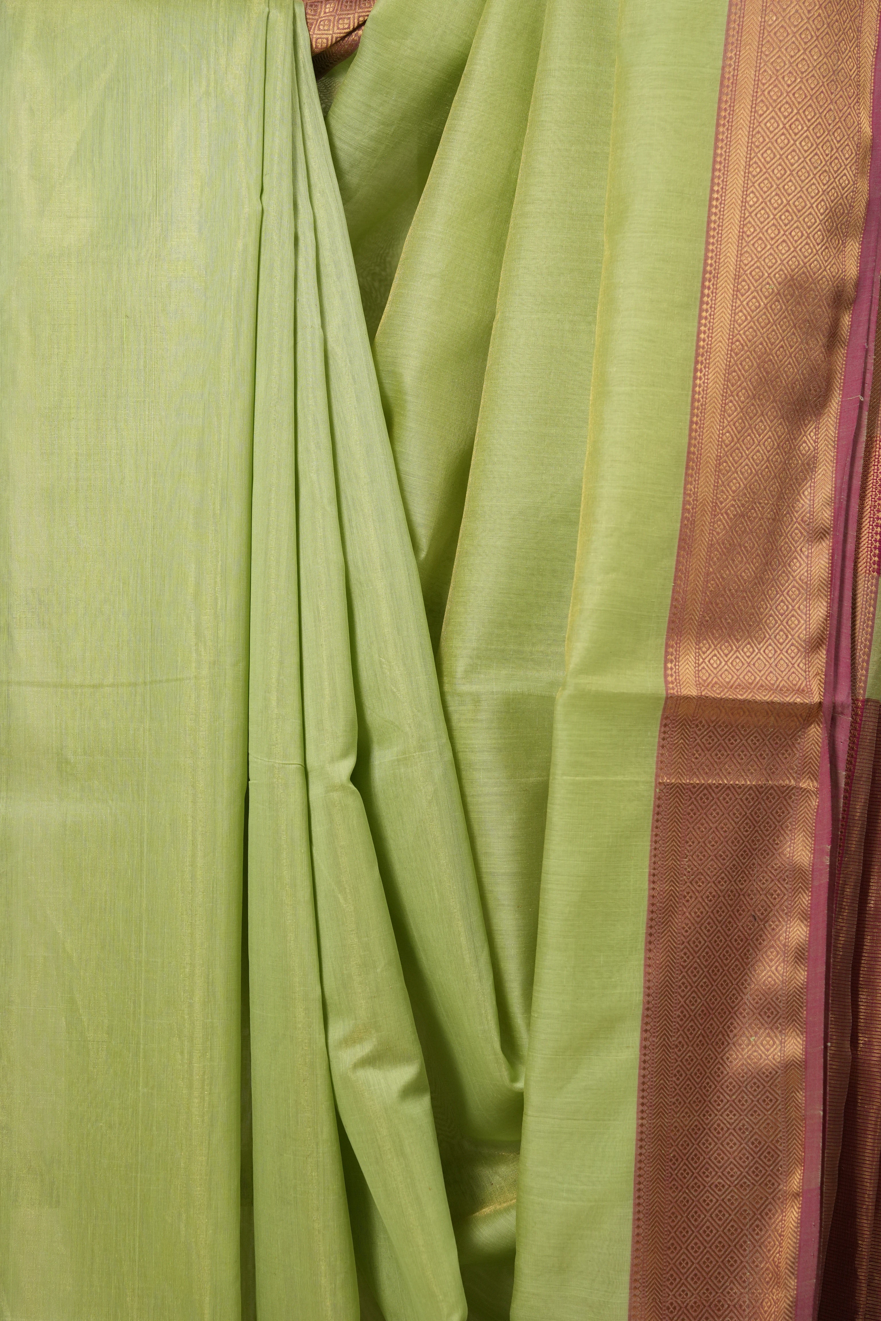 Pista Green Maheshwari Tissue Saree - SRPGMTS300