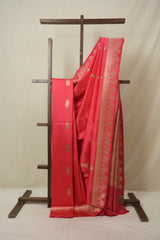 Crimson Red Banarasi Silk Saree - SRCRBSS897