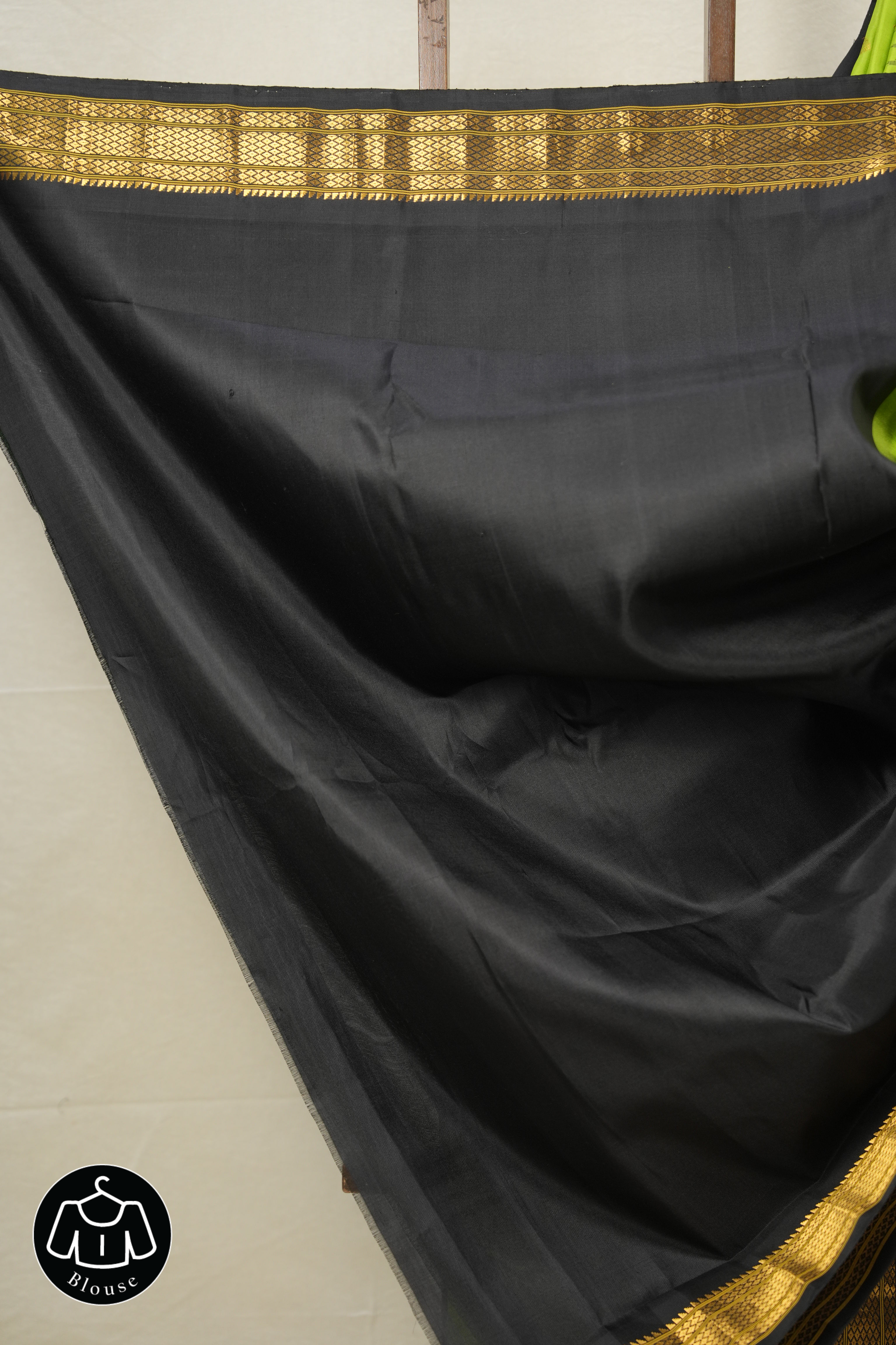 Neon Green Gadwal Silk Saree - SRNGGSS608