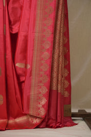 Crimson Red Banarasi Silk Saree - SRCRBSS897