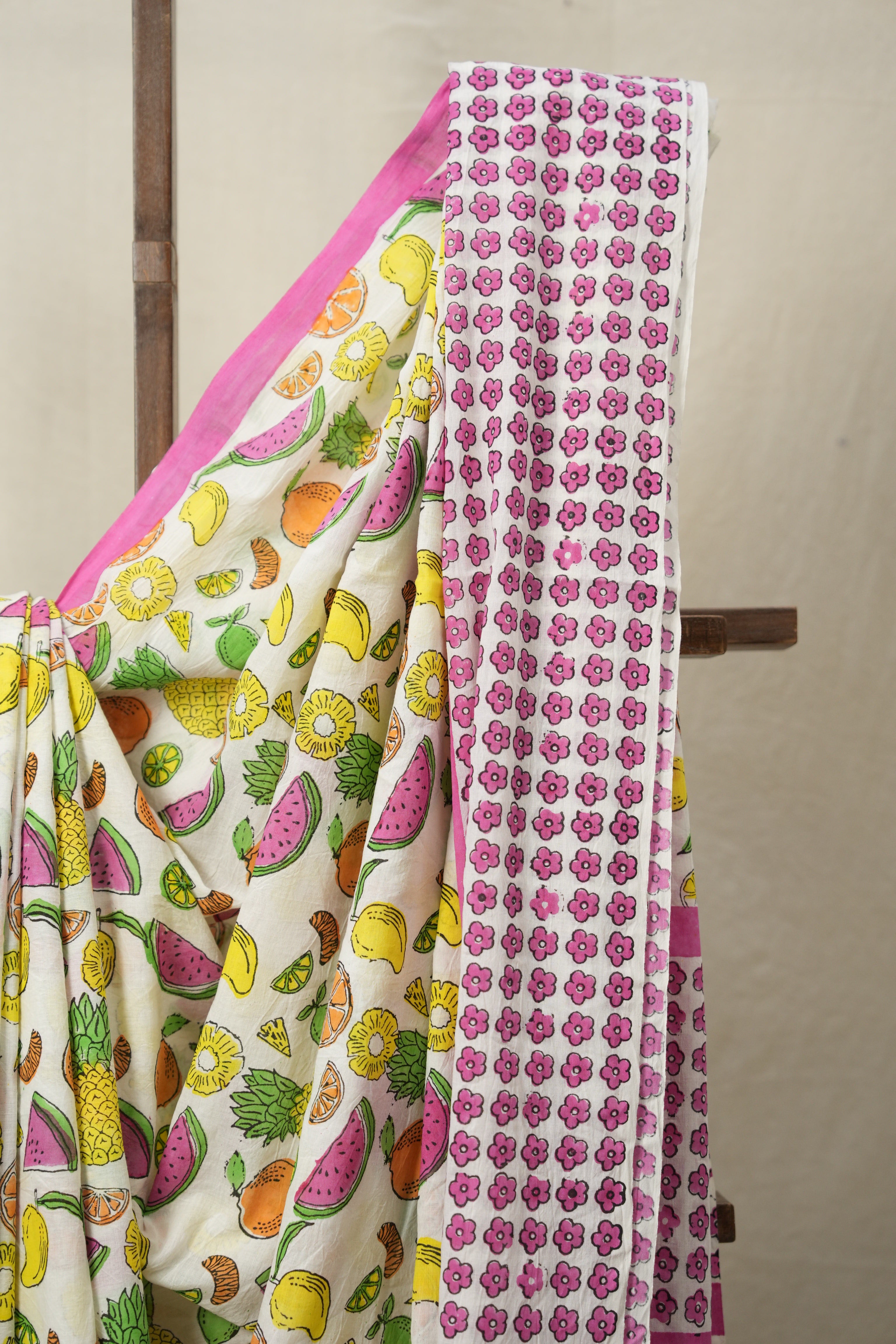 White HBP Signature Cotton Saree - SRWSCS11