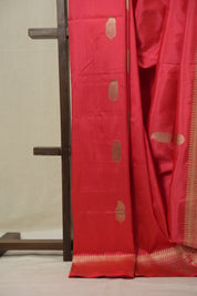 Crimson Red Banarasi Silk Saree - SRCRBSS897