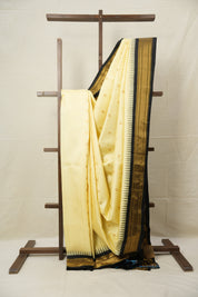 Cream Yellow Gadwal Silk Saree - SRCYGSS607