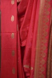 Crimson Red Banarasi Silk Saree - SRCRBSS897
