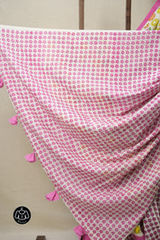 White HBP Signature Cotton Saree - SRWSCS11