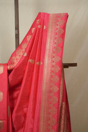 Crimson Red Banarasi Silk Saree - SRCRBSS897