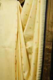 Cream Yellow Gadwal Silk Saree - SRCYGSS607