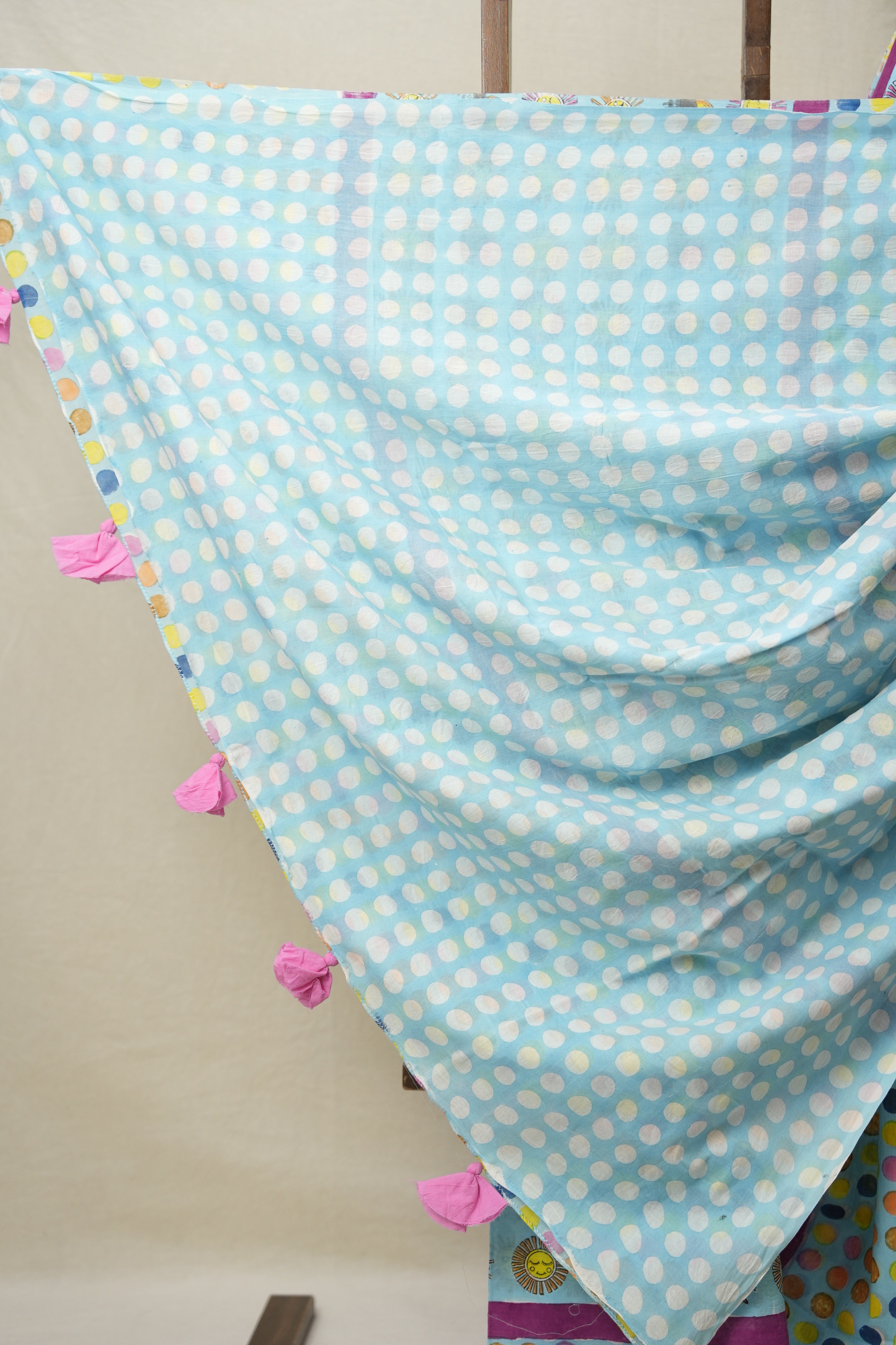 Sky Blue HBP Signature Cotton Saree - SRSBSCS009