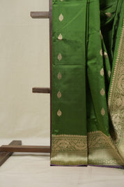 Mehendi Green Banarasi Silk Saree - SRMGBSS899
