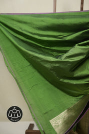 Mehendi Green Banarasi Silk Saree - SRMGBSS899