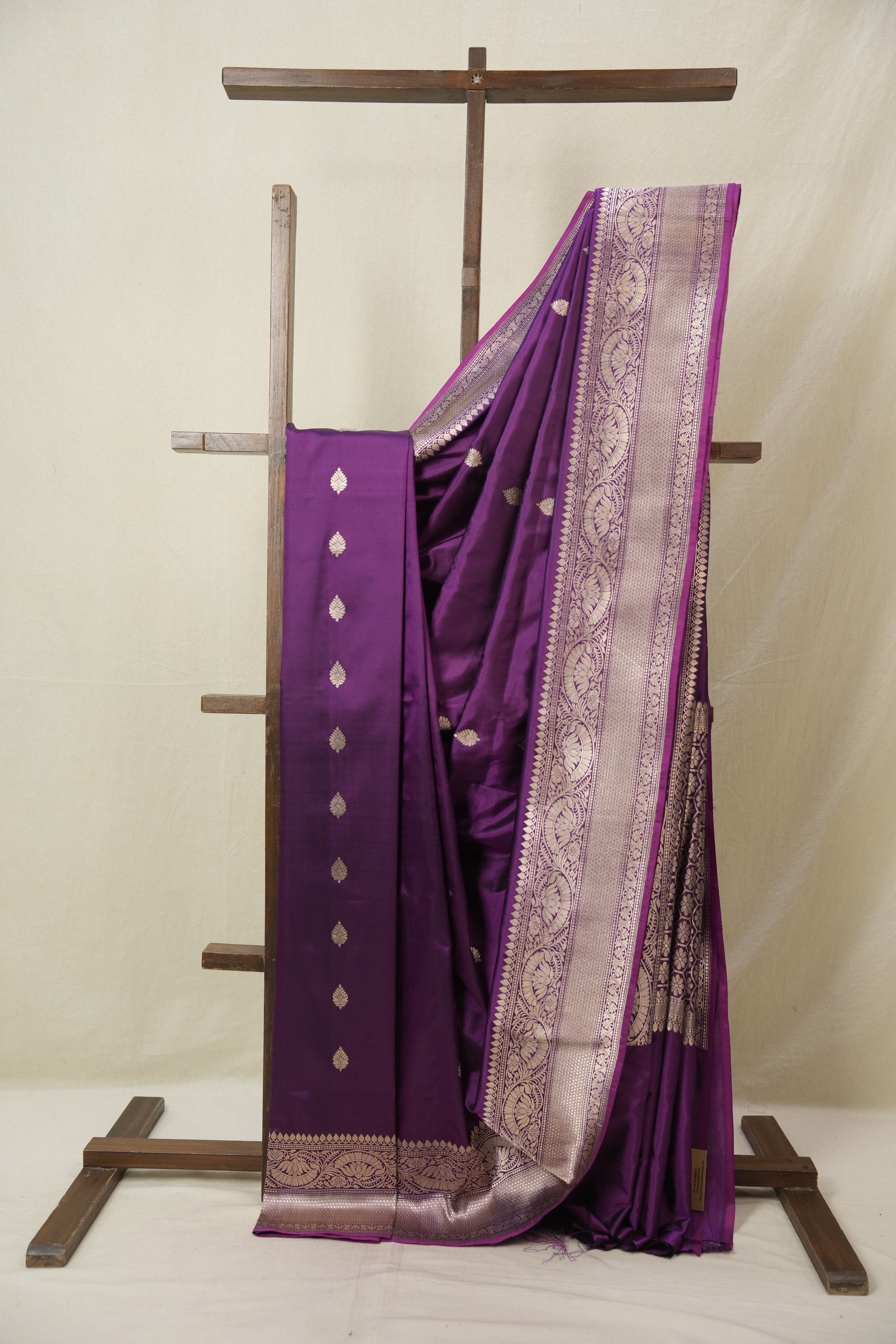 Purple Banarasi Silk Saree - SRPBSS898