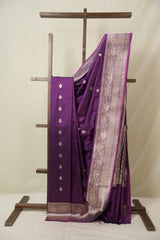 Purple Banarasi Silk Saree - SRPBSS898