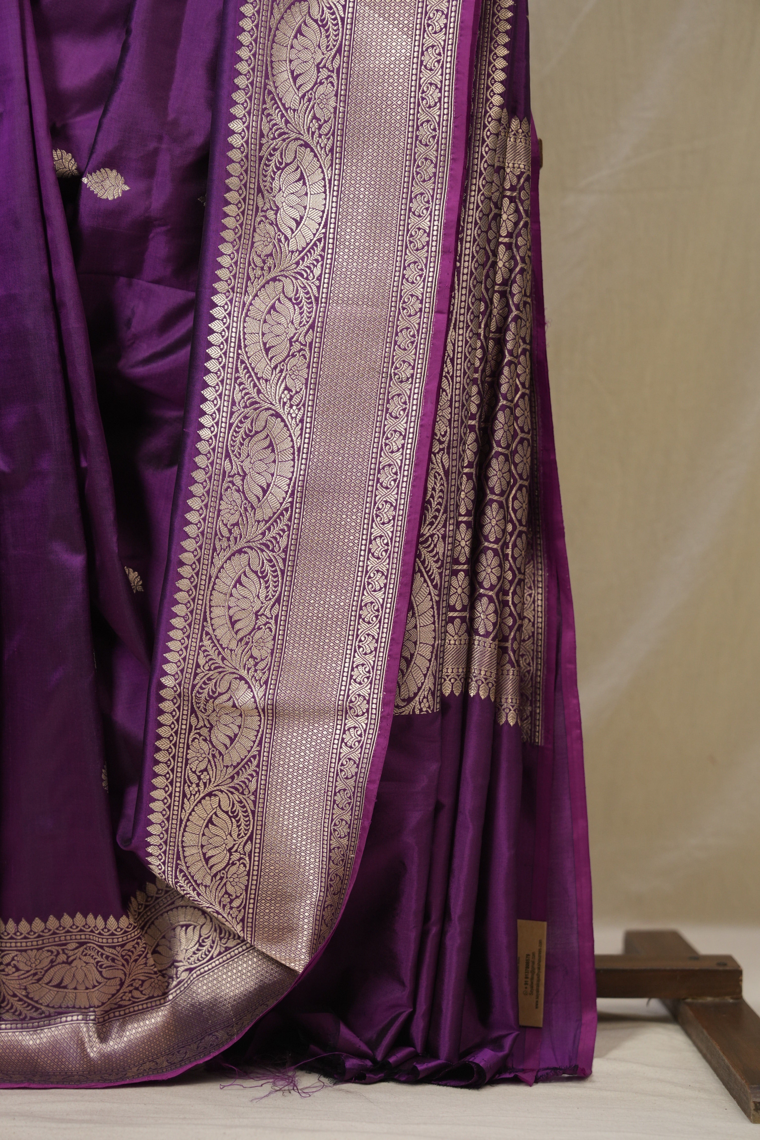 Purple Banarasi Silk Saree - SRPBSS898