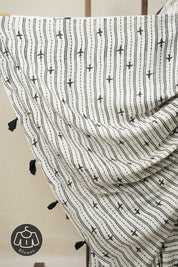 Off White HBP Signature Cotton Saree - SROWSCS19