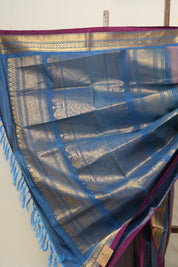 Light Purple Gadwal Cotton Silk Saree - SRLPGCSS37