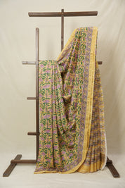 Pastel Yellow HBP Cotton Silk Saree With Chanderi Border - SRPYCSS1553