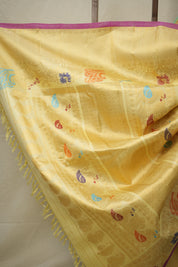 Aqua Blue Gadwal Silk Saree - SRABGSS590