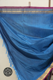 Light Purple Gadwal Cotton Silk Saree - SRLPGCSS37