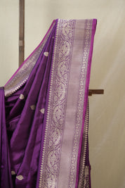 Purple Banarasi Silk Saree - SRPBSS898