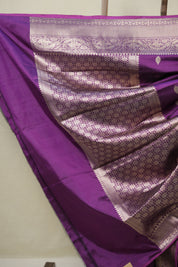 Purple Banarasi Silk Saree - SRPBSS898