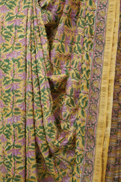 Pastel Yellow HBP Cotton Silk Saree With Chanderi Border - SRPYCSS1553