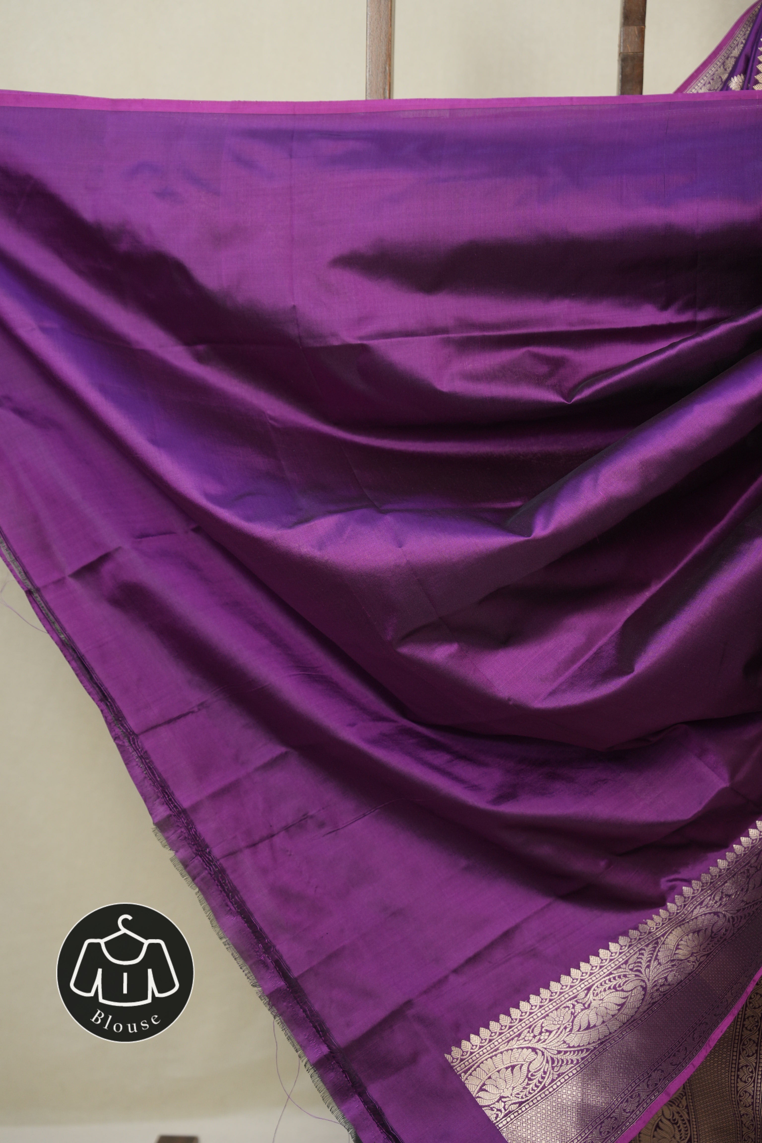 Purple Banarasi Silk Saree - SRPBSS898