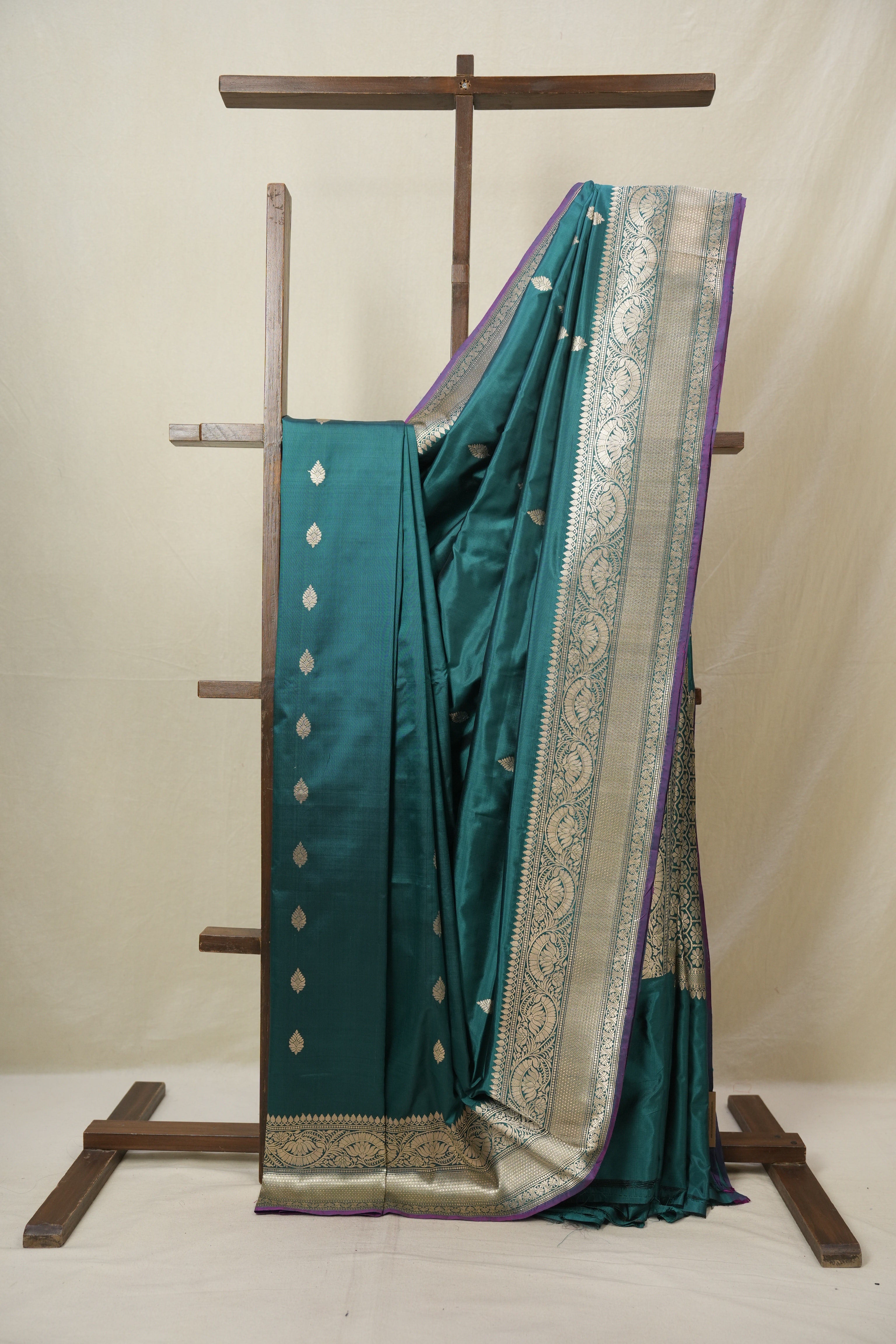 Peacock Green Banarasi Silk Saree - SRPGBSS900