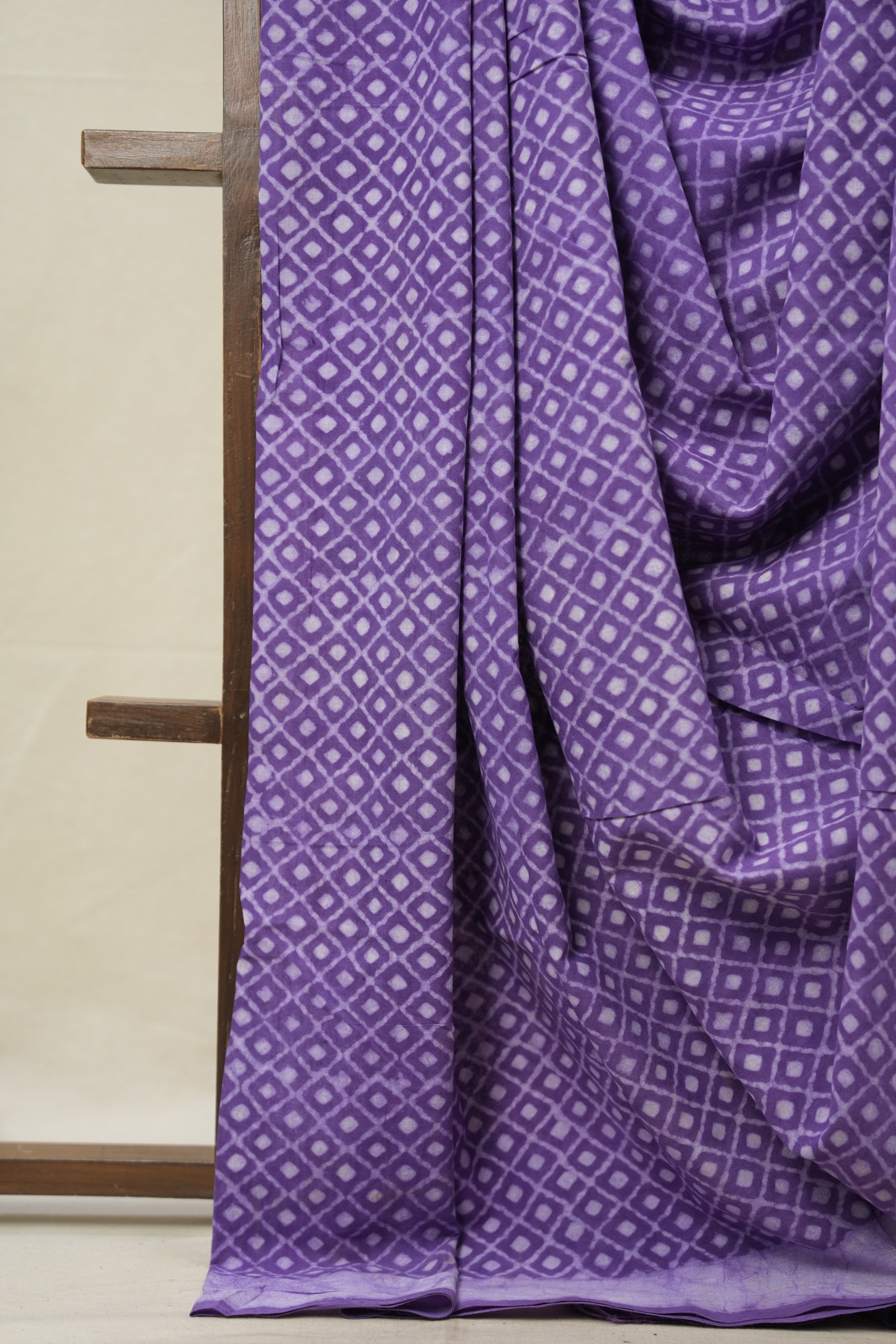 Lavender HBP Cotton Saree - SRLCS2955