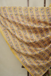 Pastel Yellow HBP Cotton Silk Saree With Chanderi Border - SRPYCSS1553