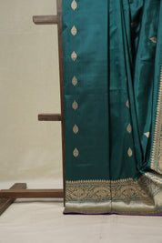 Peacock Green Banarasi Silk Saree - SRPGBSS900