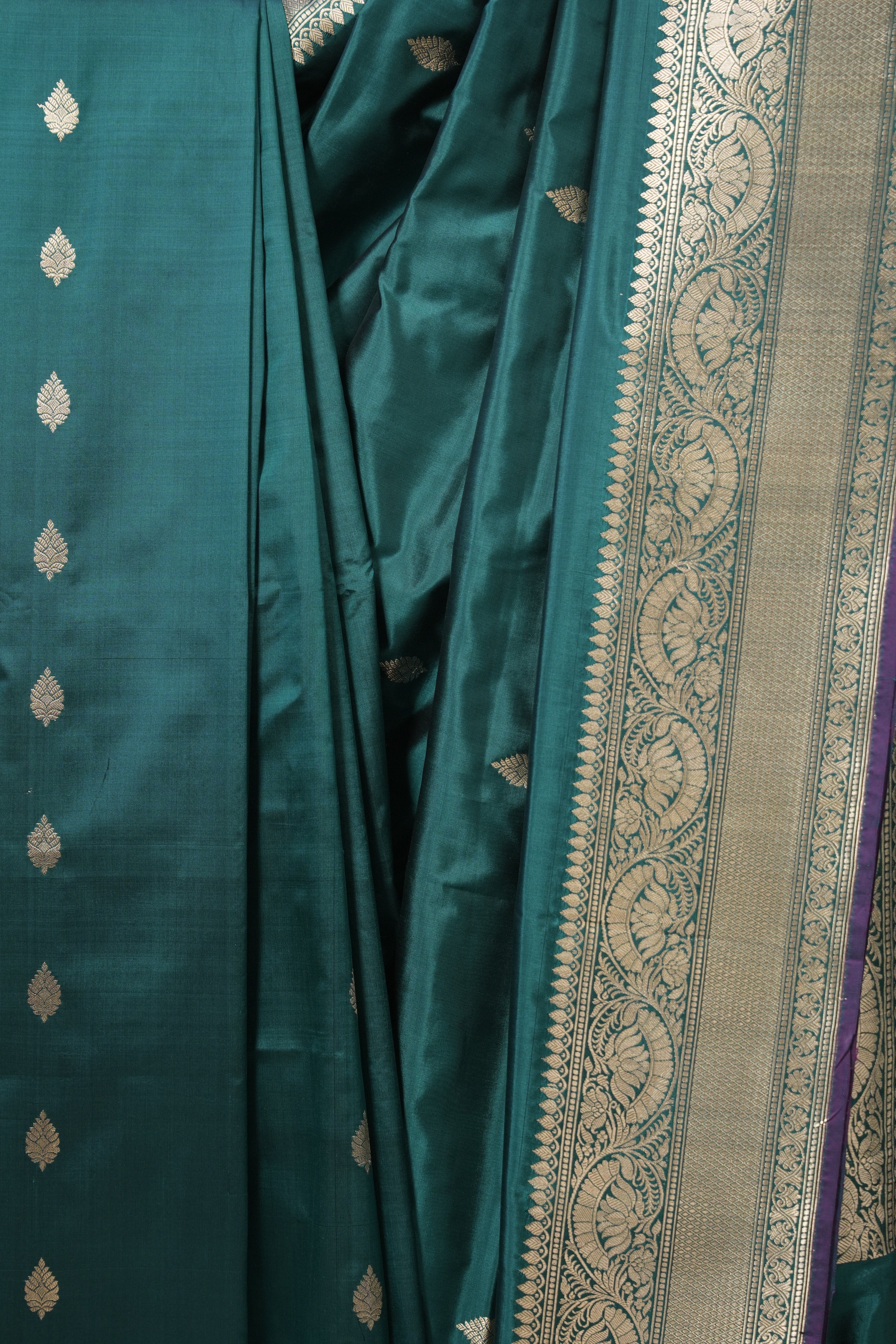 Peacock Green Banarasi Silk Saree - SRPGBSS900