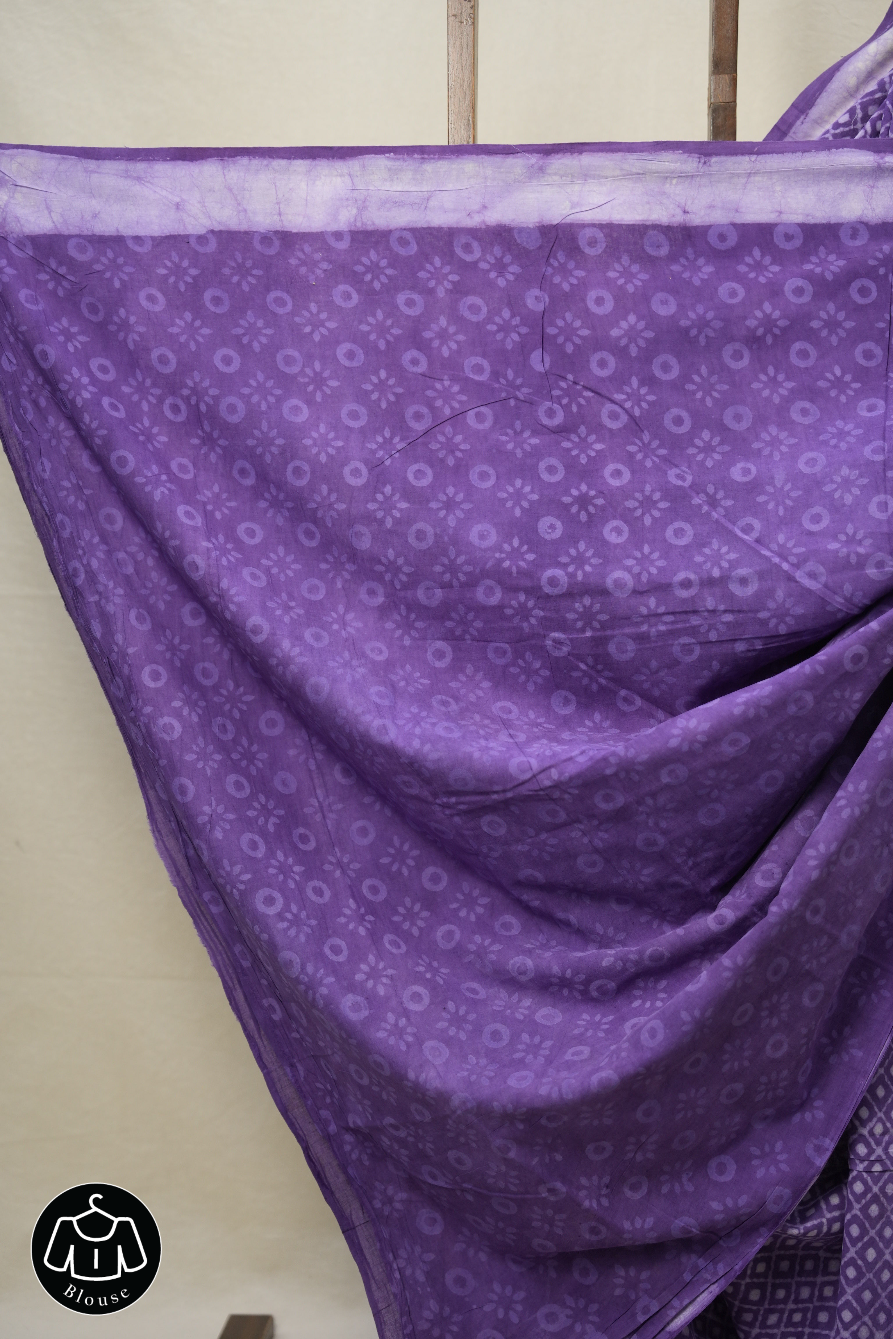 Lavender HBP Cotton Saree - SRLCS2955