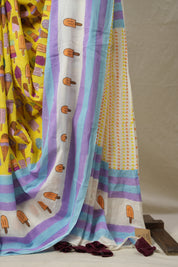 Yellow HBP Signature Cotton Saree - SRYSCS13