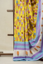 Yellow HBP Signature Cotton Saree - SRYSCS13