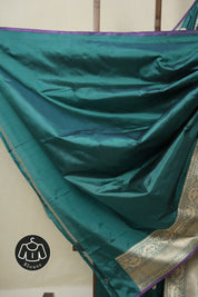 Peacock Green Banarasi Silk Saree - SRPGBSS900