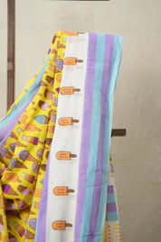 Yellow HBP Signature Cotton Saree - SRYSCS13