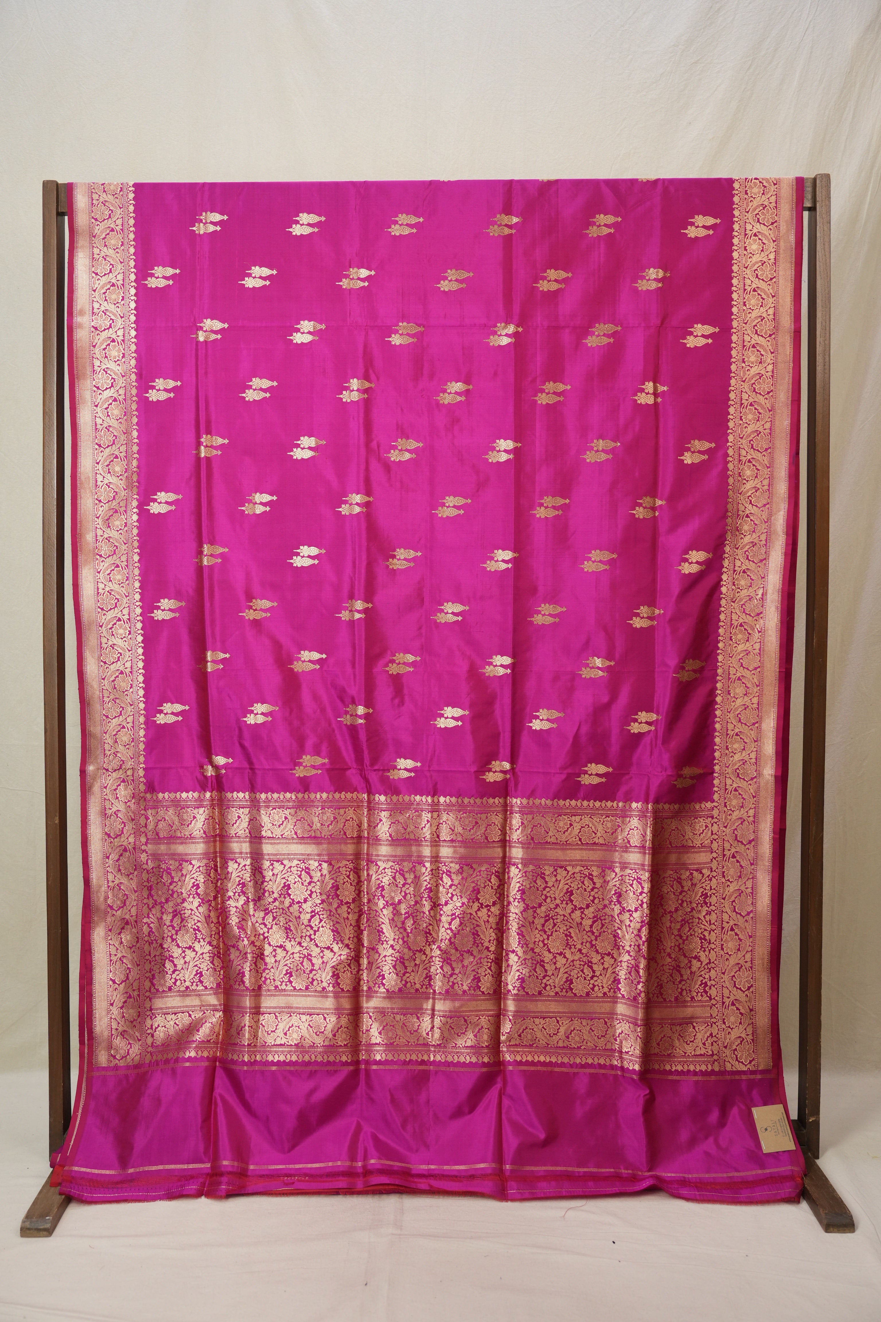 Rani Pink Banarasi Silk Saree - SRRPBSS892