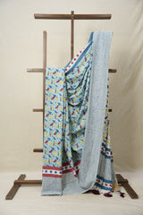 Sky Blue HBP Signature Cotton Saree - SRSBSCS21