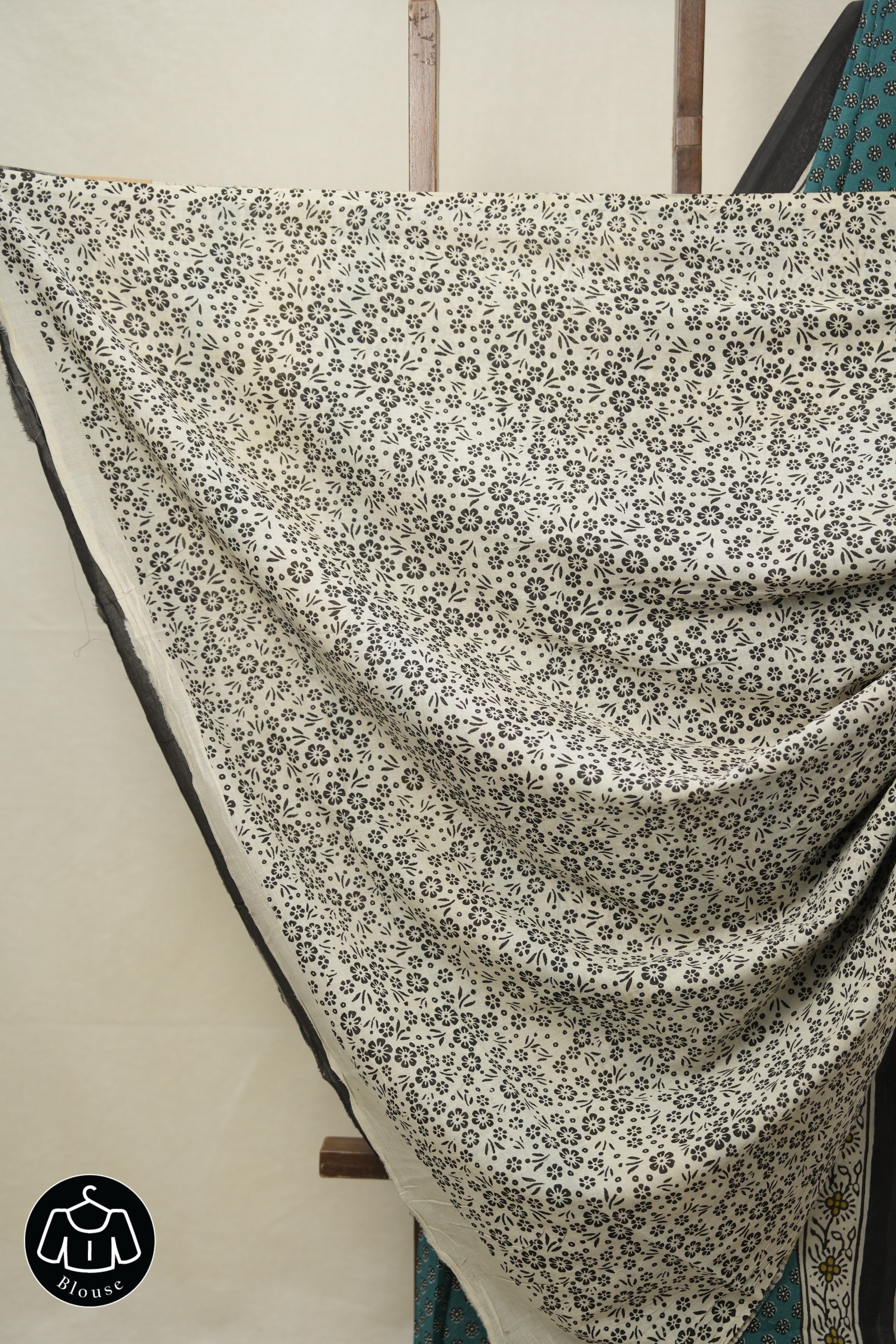Rama Green HBP Cotton Saree (DEFECT) - SRRGCS73-PI