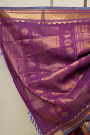 Red Gadwal Cotton Silk Saree - SRRGCSS195