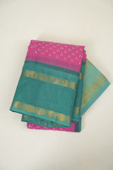 Pink Sungudi Cotton Saree - SRPSCS333