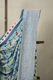 Sky Blue HBP Signature Cotton Saree - SRSBSCS21