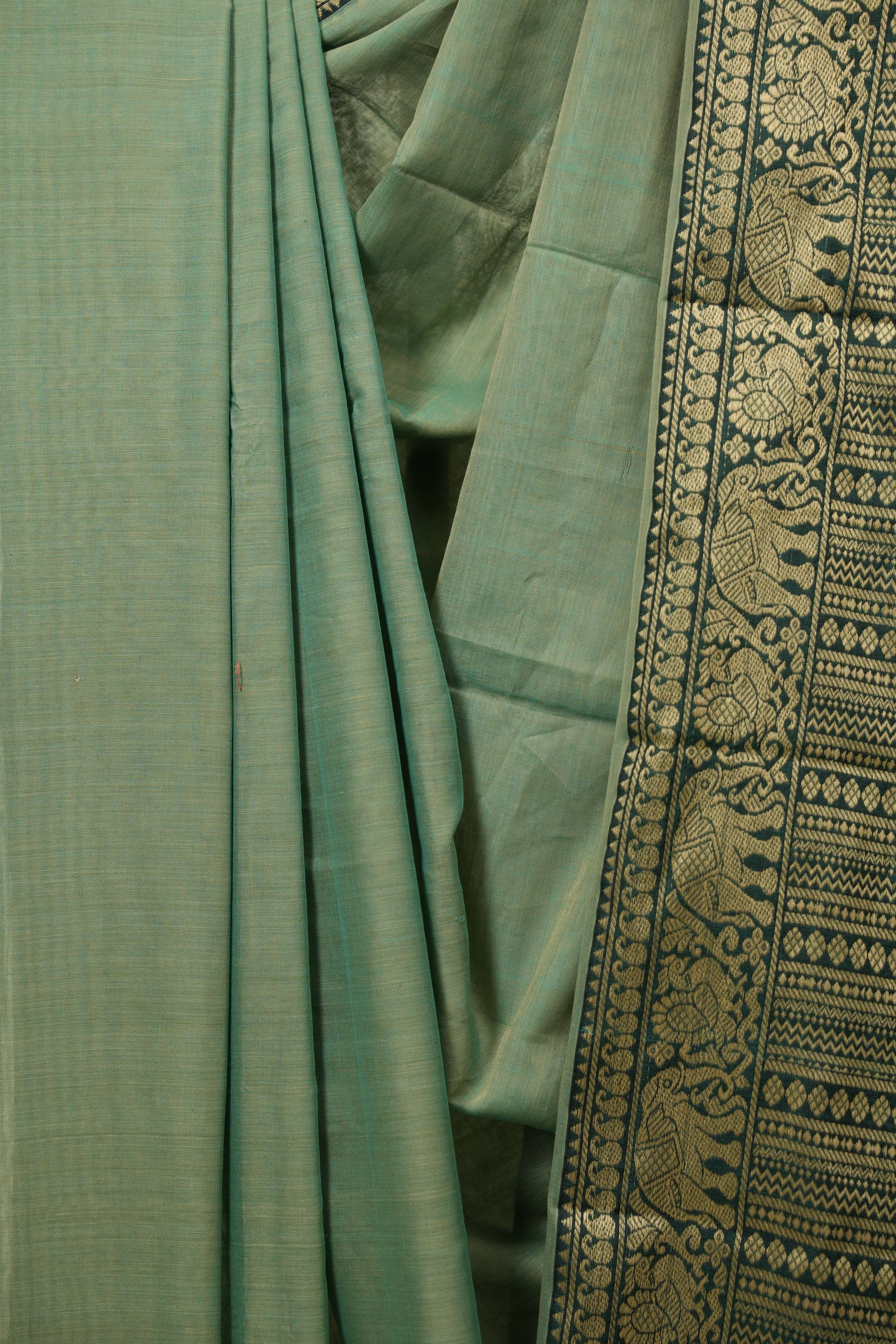 Mint Narayan Peth Cotton Saree - SRMNPCS87