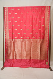 Crimson Red Banarasi Silk Saree - SRCRBSS897