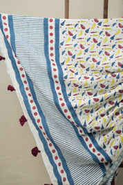 Sky Blue HBP Signature Cotton Saree - SRSBSCS21