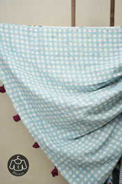 Sky Blue HBP Signature Cotton Saree - SRSBSCS21