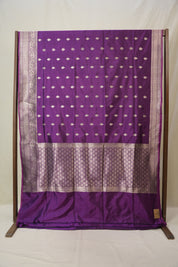 Purple Banarasi Silk Saree - SRPBSS898