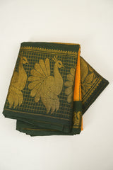 Yellow Sungudi Cotton Saree - SRYSCS306